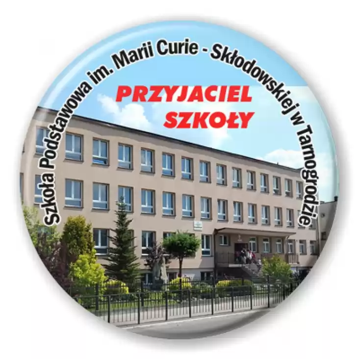przypinka Szkoła Podstawowa w Tarnogrodzie.