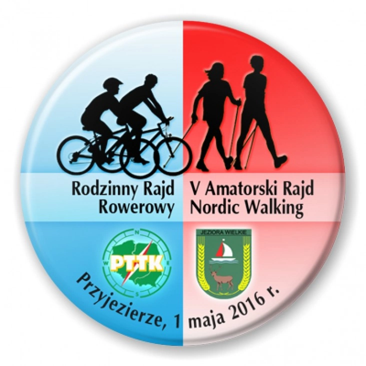 przypinka V Amatorski Rajd Nordic Walking