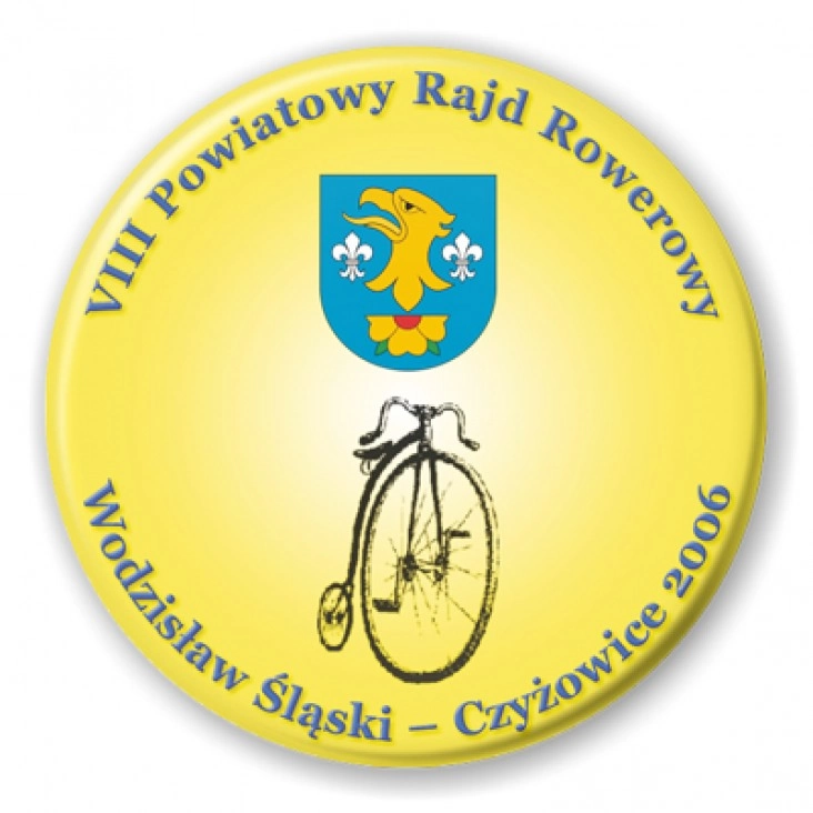 przypinka VIII Powiatowy Rajd Rowerowy