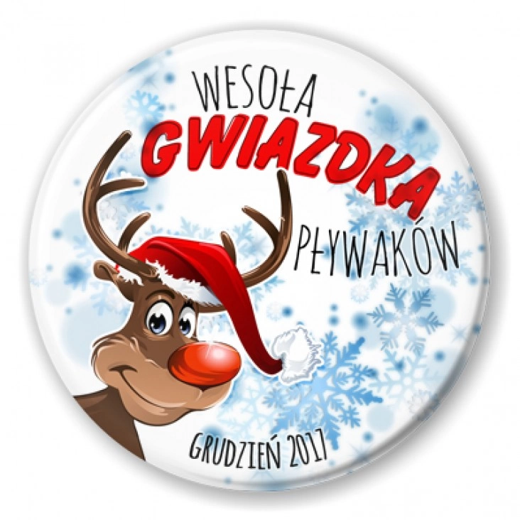 przypinka Wesoła Gwiazdka Pływaków 2017