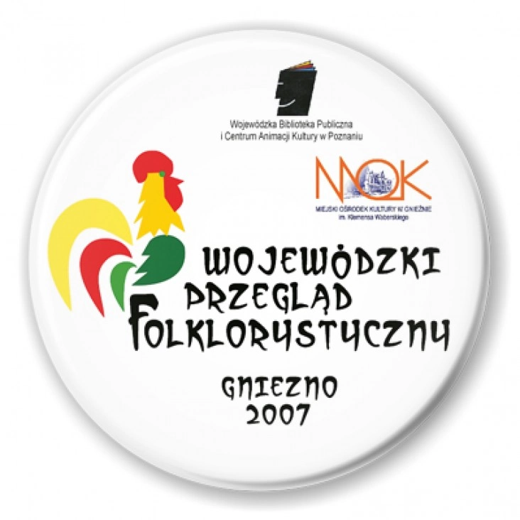 przypinka Wojewódzki Przegląd Folklorystyczny - Gniezno 2007
