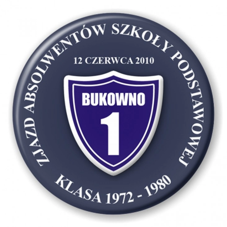 przypinka Zjazd Absolwentów SP w Bukownie
