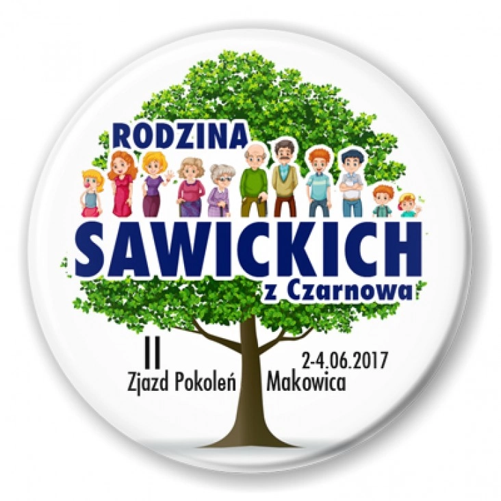 przypinka Zjazd rodzinny
