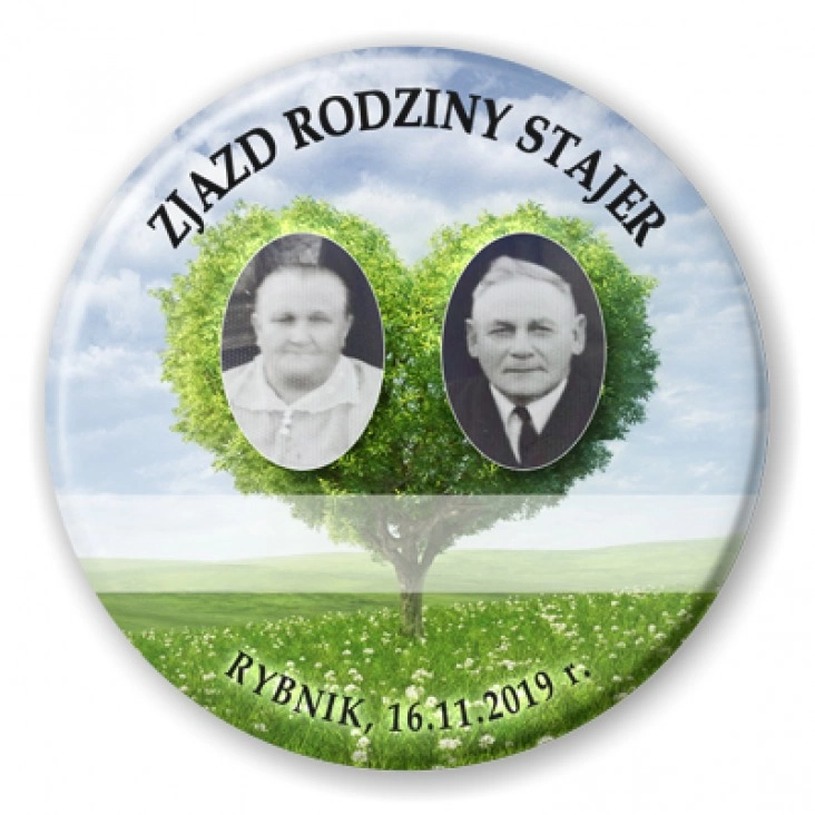 przypinka Zjazd rodziny Stajer 