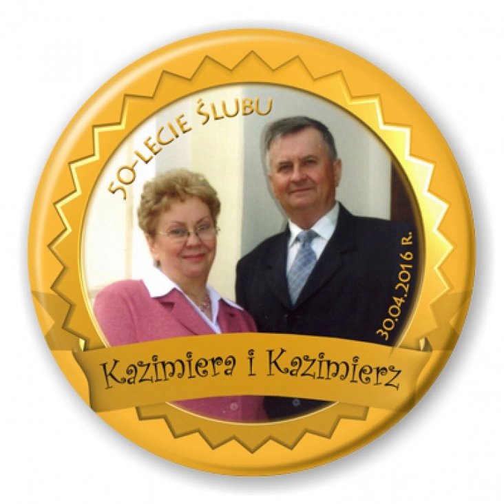 przypinka Złote Gody