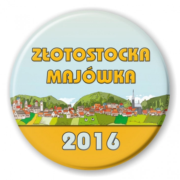 przypinka Złotostocka Majówka 2016