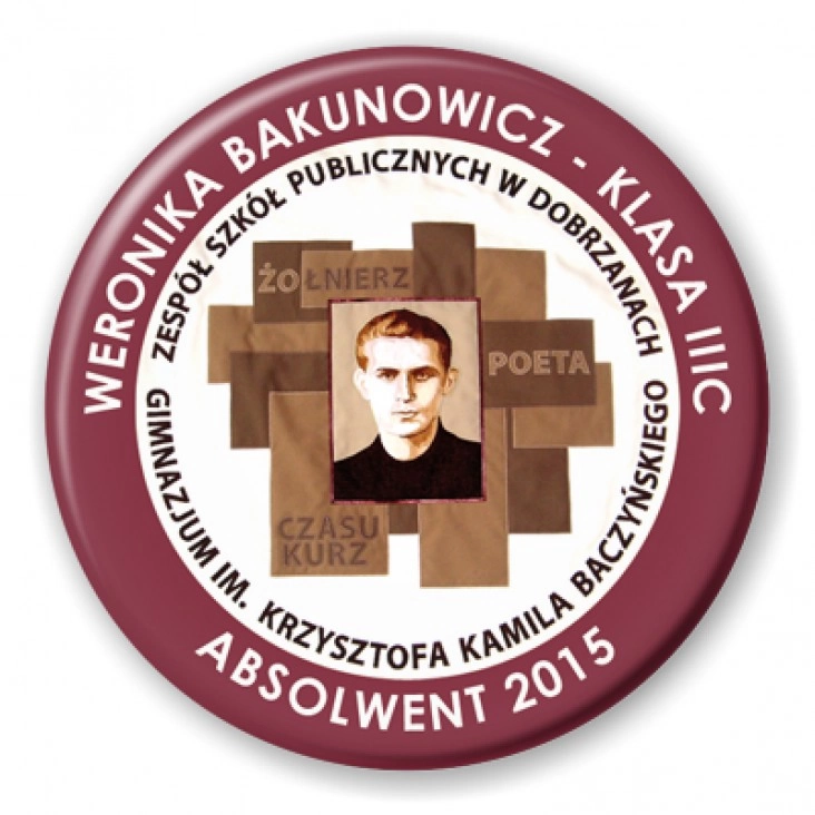 przypinka ZSP w Dorzanach - Absolwent 2015