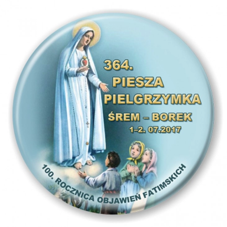 przypinka 364. piesza pielgrzymka