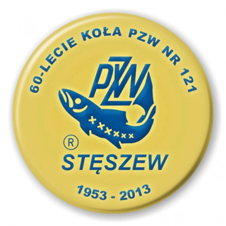 przypinka 60-lecie Koła PZW nr 121