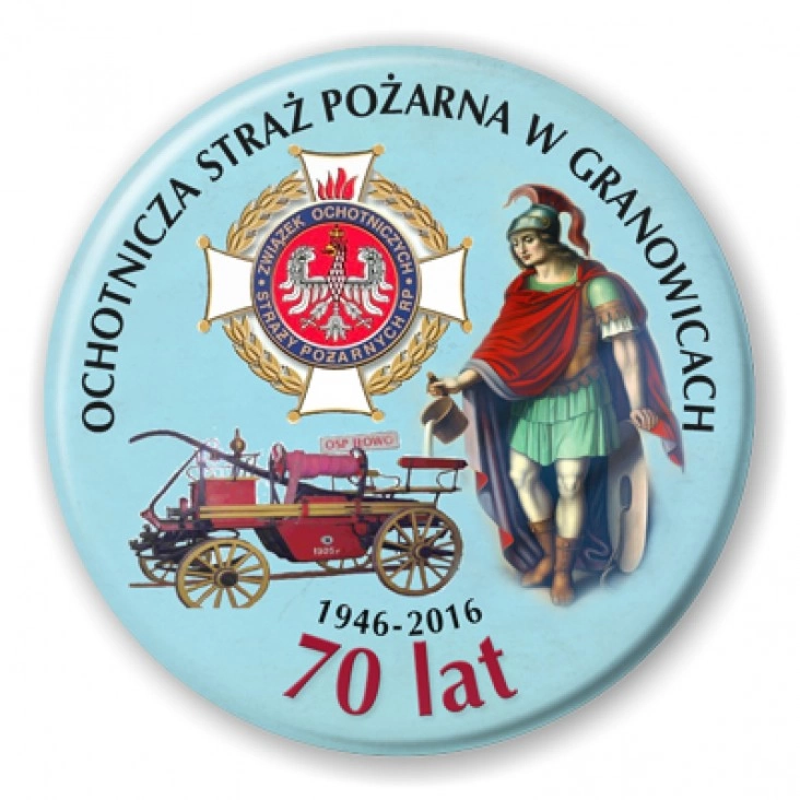 przypinka 70 lat OSP Granowice