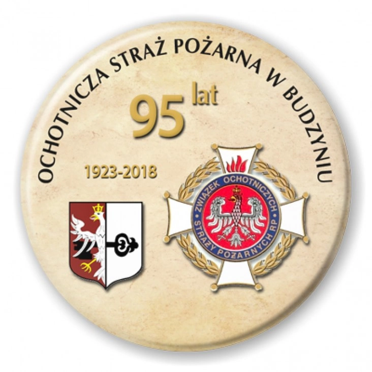 przypinka 95-lecie OSP Budzyń Budzyń