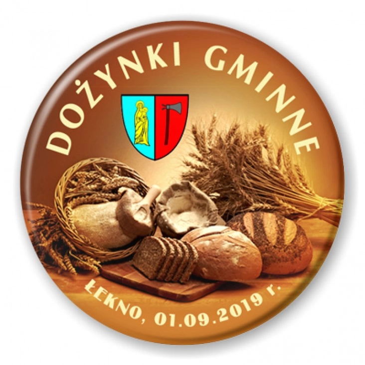 przypinka Dożynki Gminne Łekno