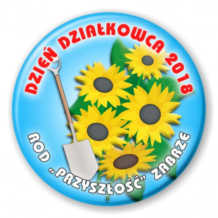 przypinka Dzień Działkowca 2018