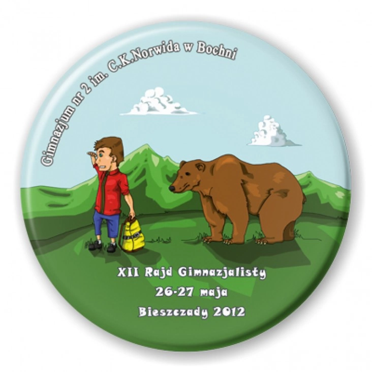przypinka Gimnazjum nr 2 w Bochni