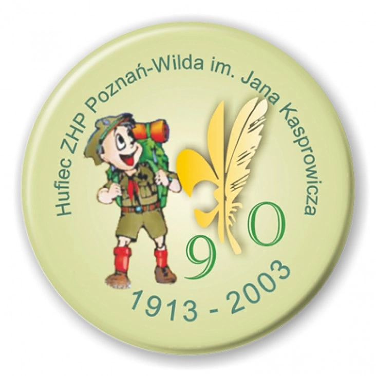 przypinka Hufiec ZHP Poznań-Wilda 