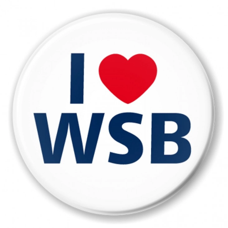 przypinka I love WSB