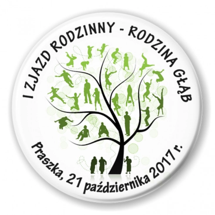 przypinka I Zjazd Rodzinny - Rodzina Głąb