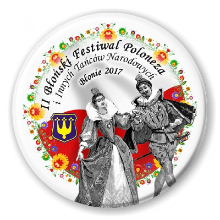 przypinka II Błoński Festiwal Poloneza i Innych Tańców Narodowych