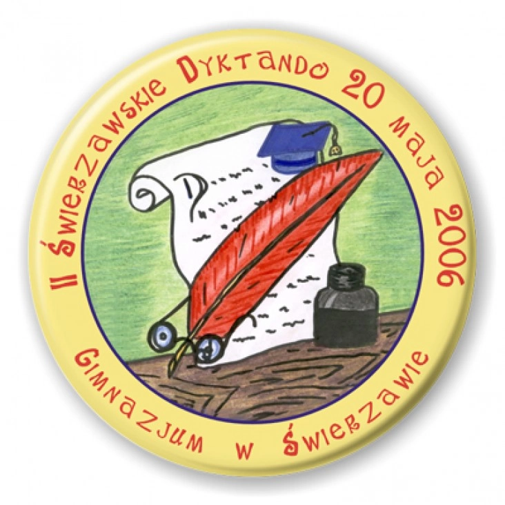 przypinka II Świerzawskie Dyktando 