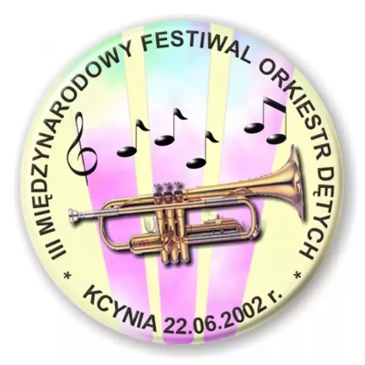 przypinka III Międzynarodowy Festiwal Orkiestr Dętych