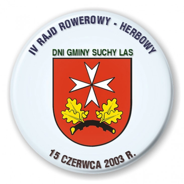 przypinka IV Rajd Rowerowy - Herbowy