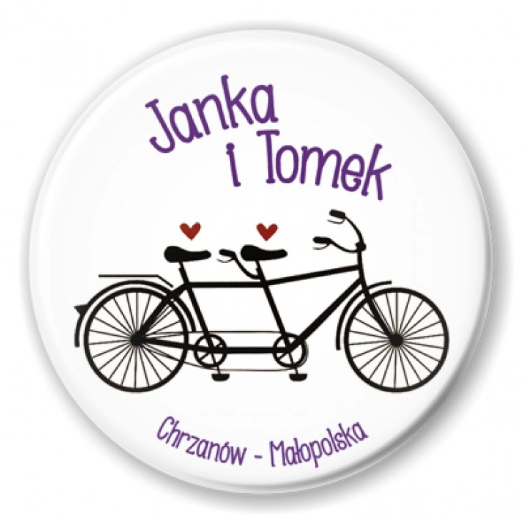 przypinka Janka i Tomek