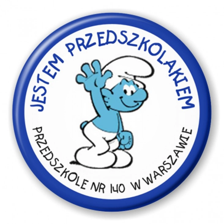 przypinka Jestem Przedszkolakiem