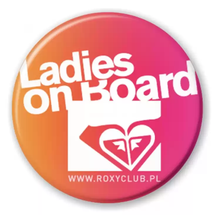 przypinka Ladies On Board