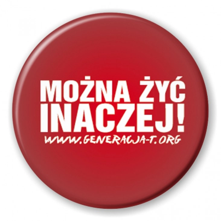 przypinka Można żyć inaczej B