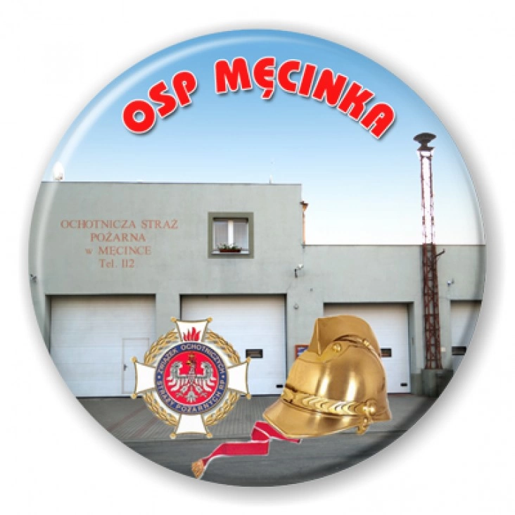 przypinka OSP Męcinka