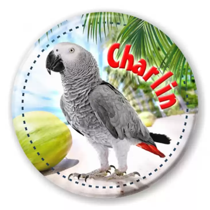 przypinka Papugarnia Carmen - Charlin