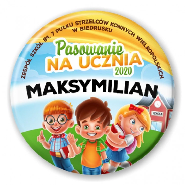 przypinka Pasowanie na ucznia