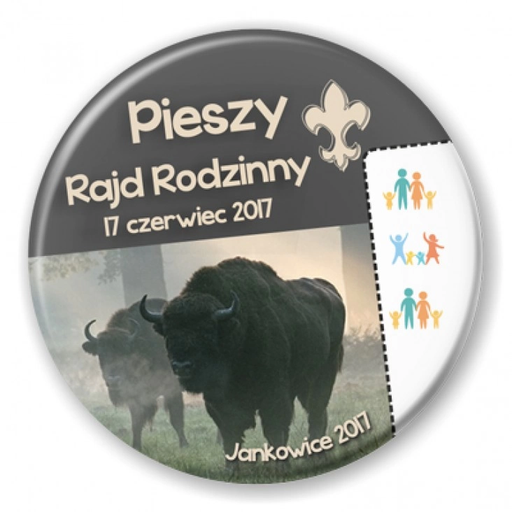 przypinka Pieszy Rajd Rodzinny