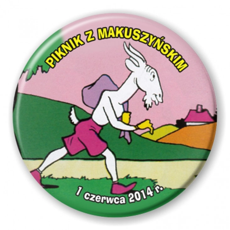przypinka Piknik z Koziołkiem Matołkiem
