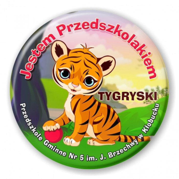 przypinka Przedszkole nr 5 w Kłobucku