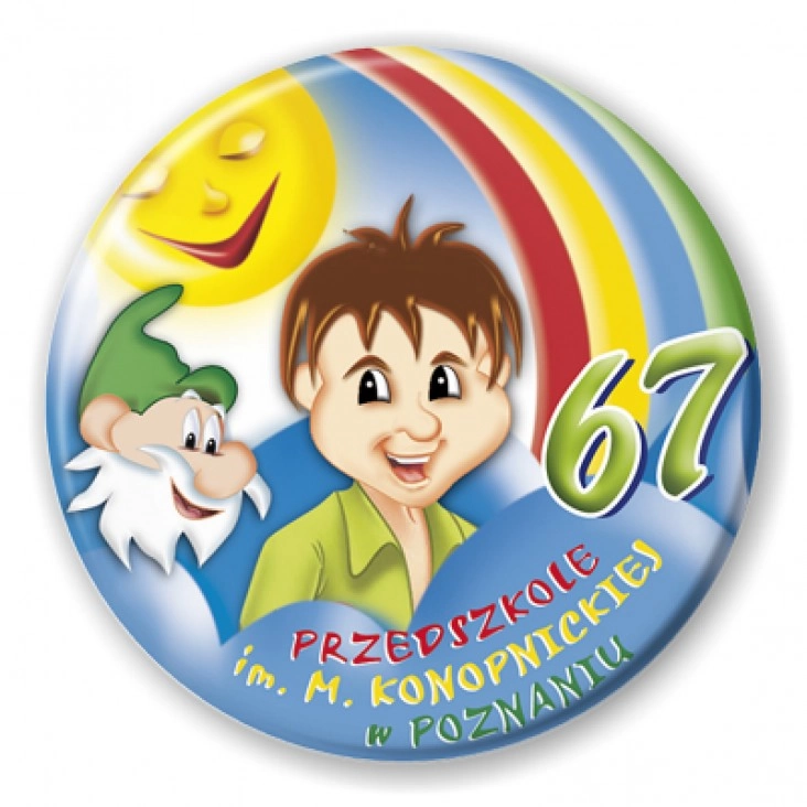 przypinka Przedszkole nr 67 w Poznaniu 