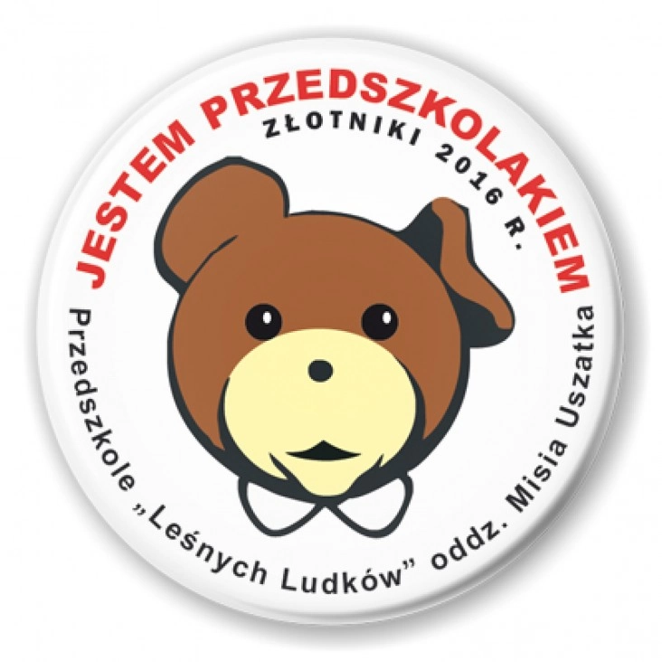 przypinka Przedszkole w Złotnikach