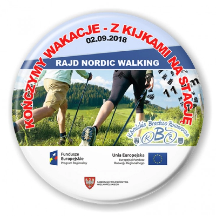 przypinka Rajd nordic walking