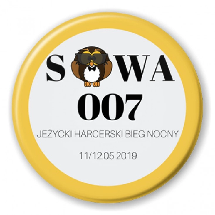 przypinka Sowa 007