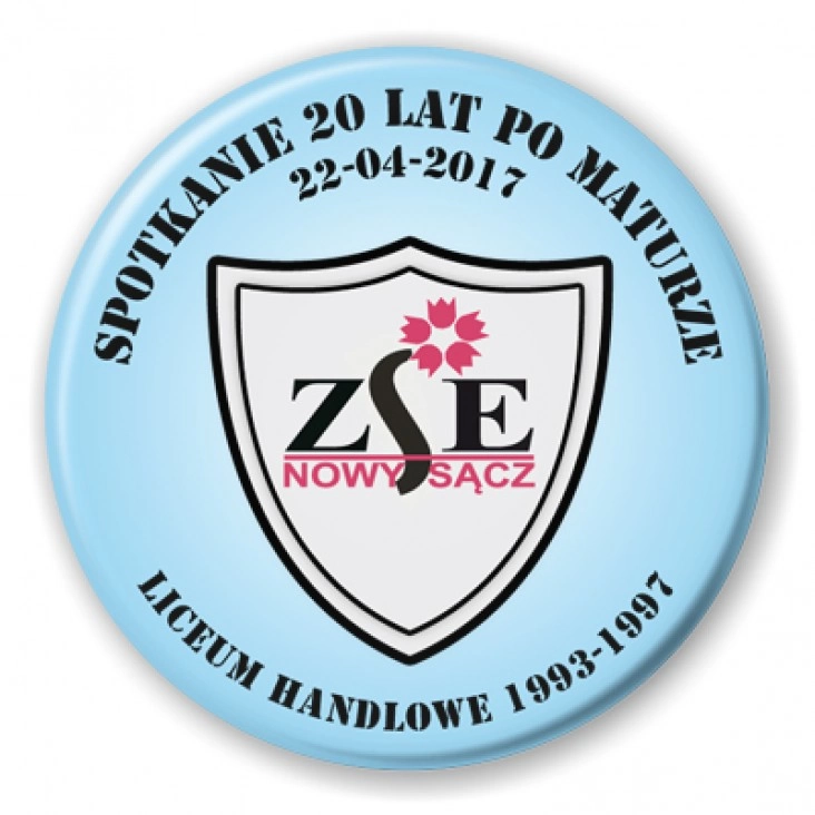 przypinka Spotkanie 20 lat po maturze