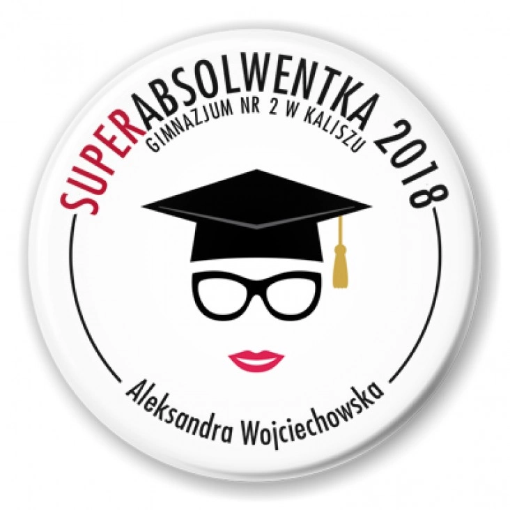 przypinka Superabsolwentka 2018