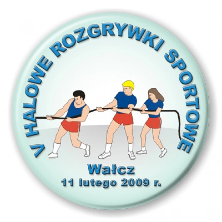 przypinka V Halowe Rozgrywki Sportowe