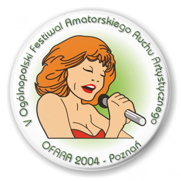 przypinka V Ogólnopolski Festiwal Amatorskiego Ruchu Artystycznego