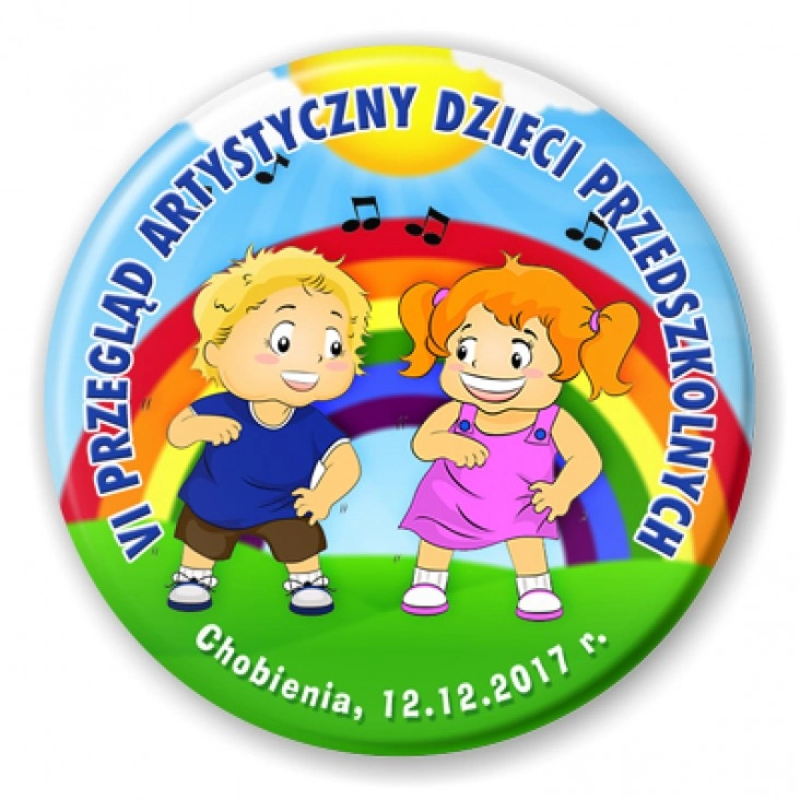 przypinka VI Przegląd Artystyczny Dzieci Przedszkolnych