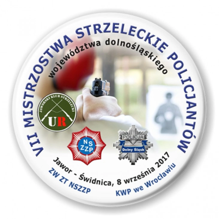 przypinka VII Mistrzostwa Strzeleckie Policjantów