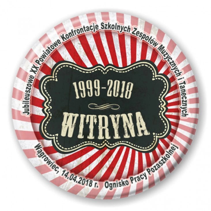 przypinka Witryna 2018