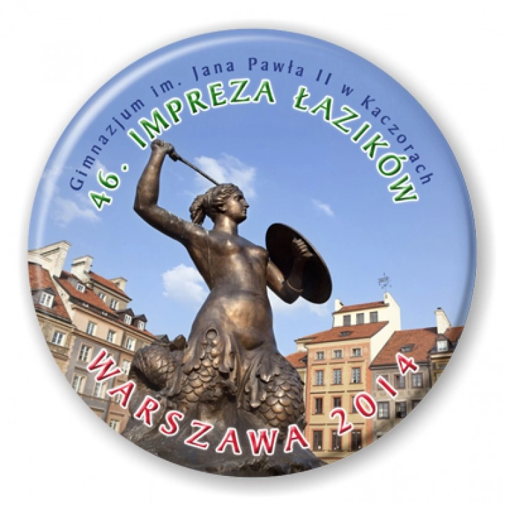 przypinka Wycieczka Kaczory-Warszawa