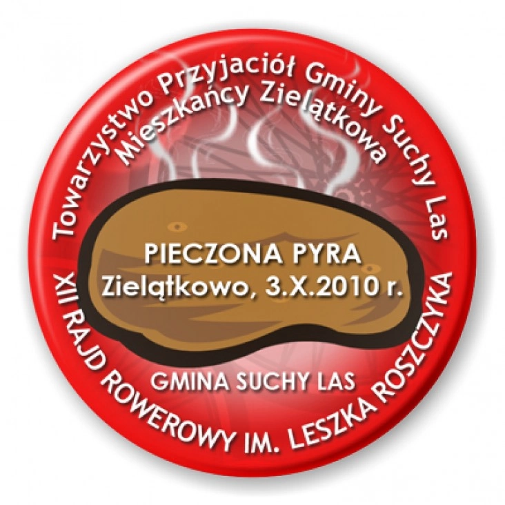 przypinka XII Rajd Rowerowy im. Leszka Roszczyka