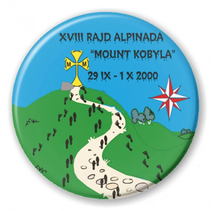 przypinka XVIII Rajd Alpinada Mount Kobyla