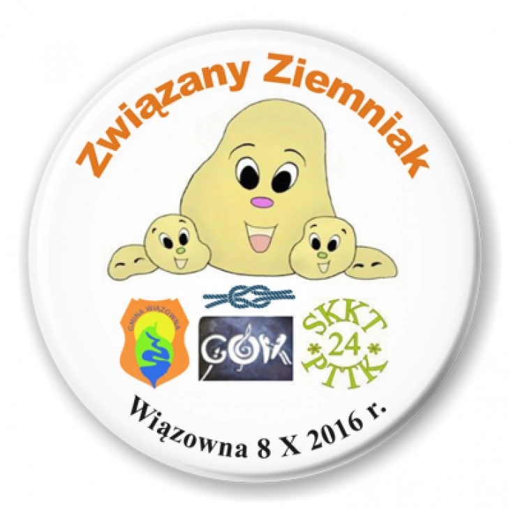 przypinka Zawiązany Ziemniak